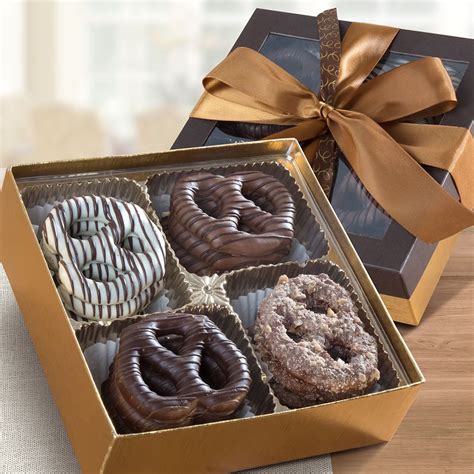 chocolate covered pretzel gift box
